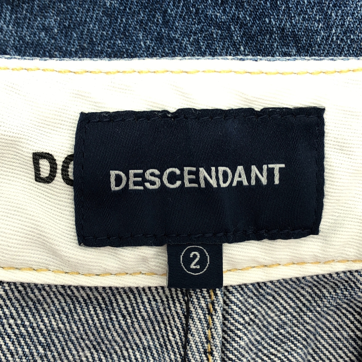 DESCENDANT / ディセンダント DC-3 DENIM TROUSERS 2タック ワイドデニムパンツ