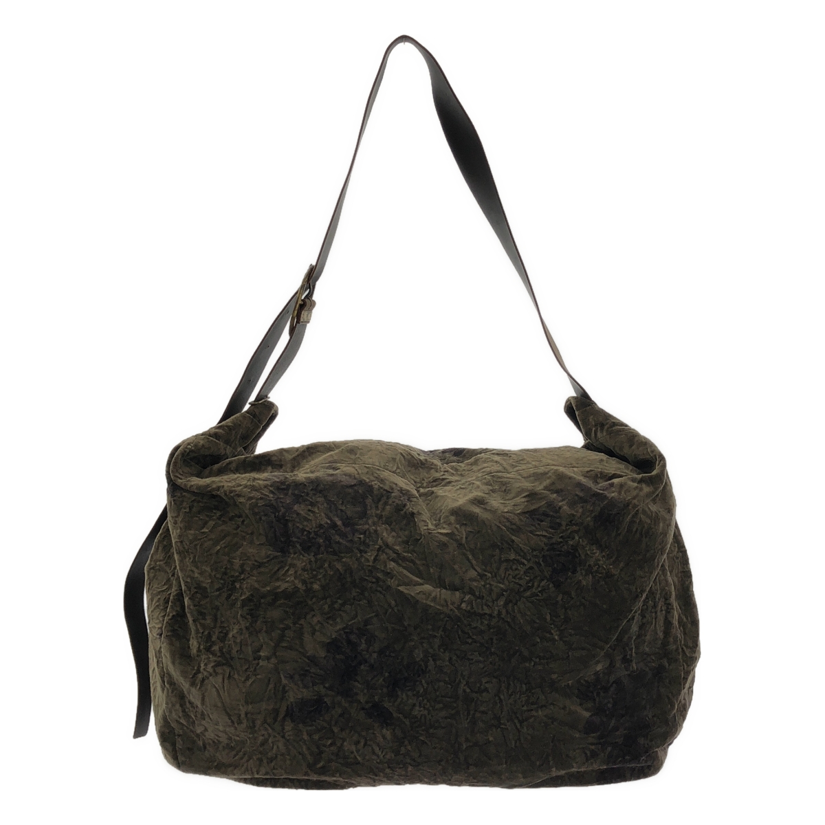 ziggy chen / ジギーチェン メッセンジャー フラップ レザー ショルダーバッグ