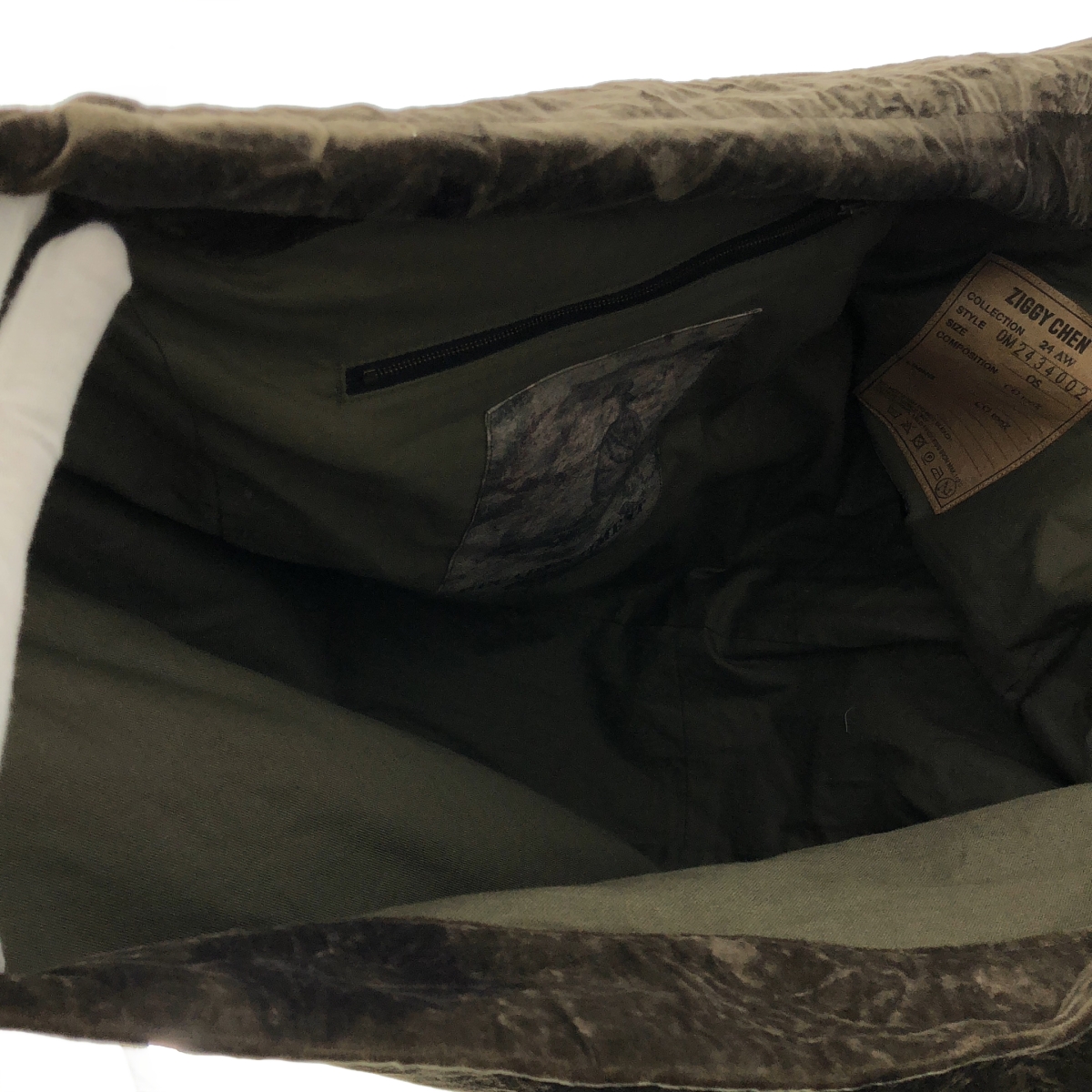 ziggy chen / ジギーチェン メッセンジャー フラップ レザー ショルダーバッグ