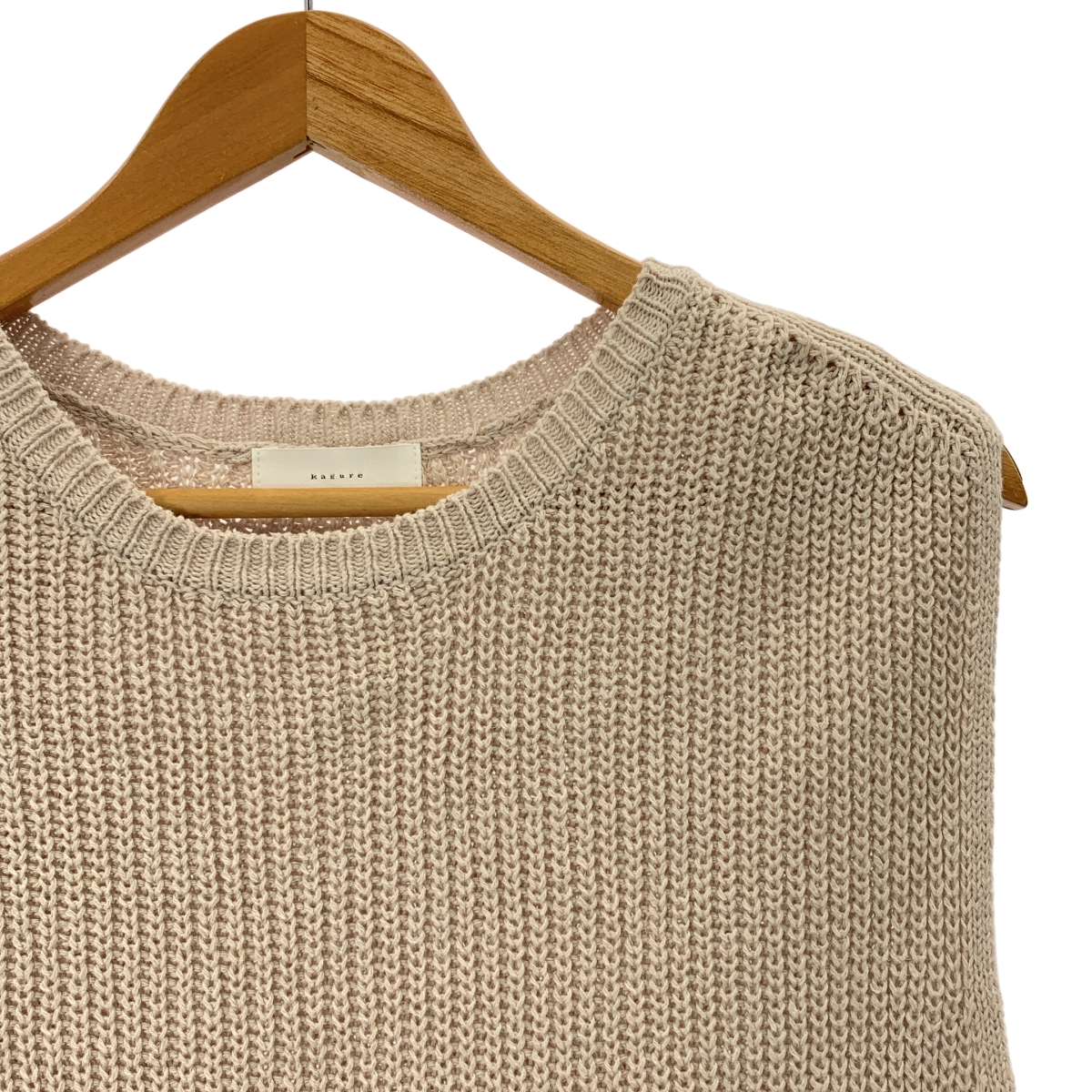 kagure / かぐれ リネン コットン ニットベスト