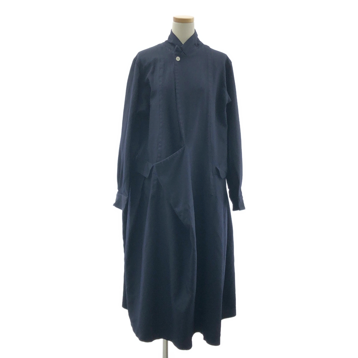 COMME des GARCONS / コムデギャルソン ポリエステル 縮絨 変形 ワンピース