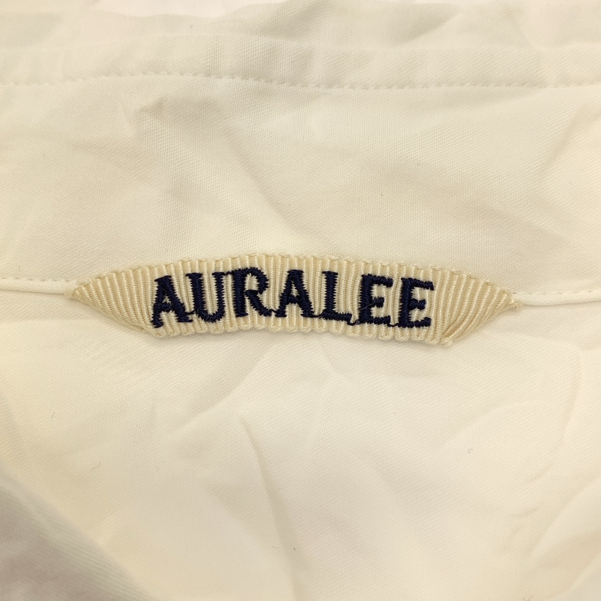 AURALEE / オーラリー WRINKLED WASHED FINX TWILL SHIRT コットン シワ加工 シャツ