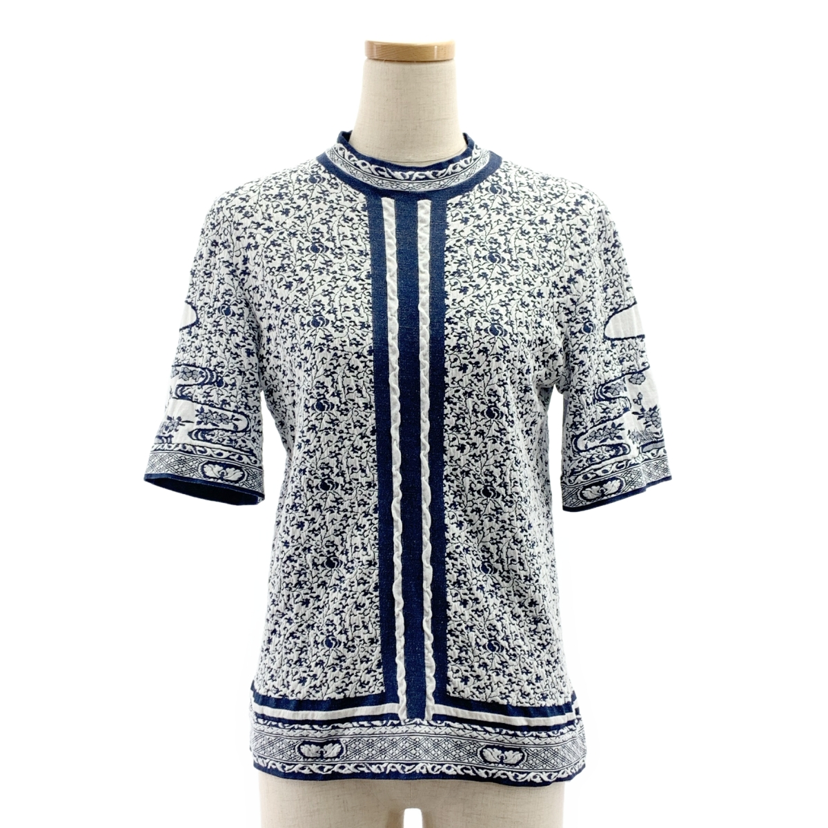 フラワー刺繍 オープンカラー サテンシャツ ブラウス | ブランド