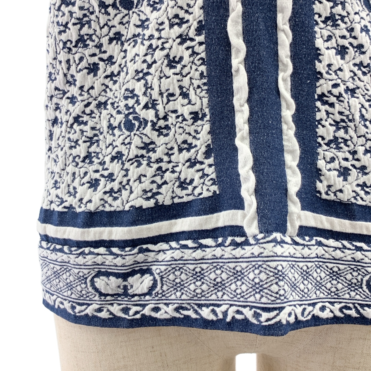 Mame Kurogouchi / マメクロゴウチ Landscape Graphic Sheer Knitted Crew Neck Top / 伊勢丹新宿別注 ジャガード クルーネック トップス