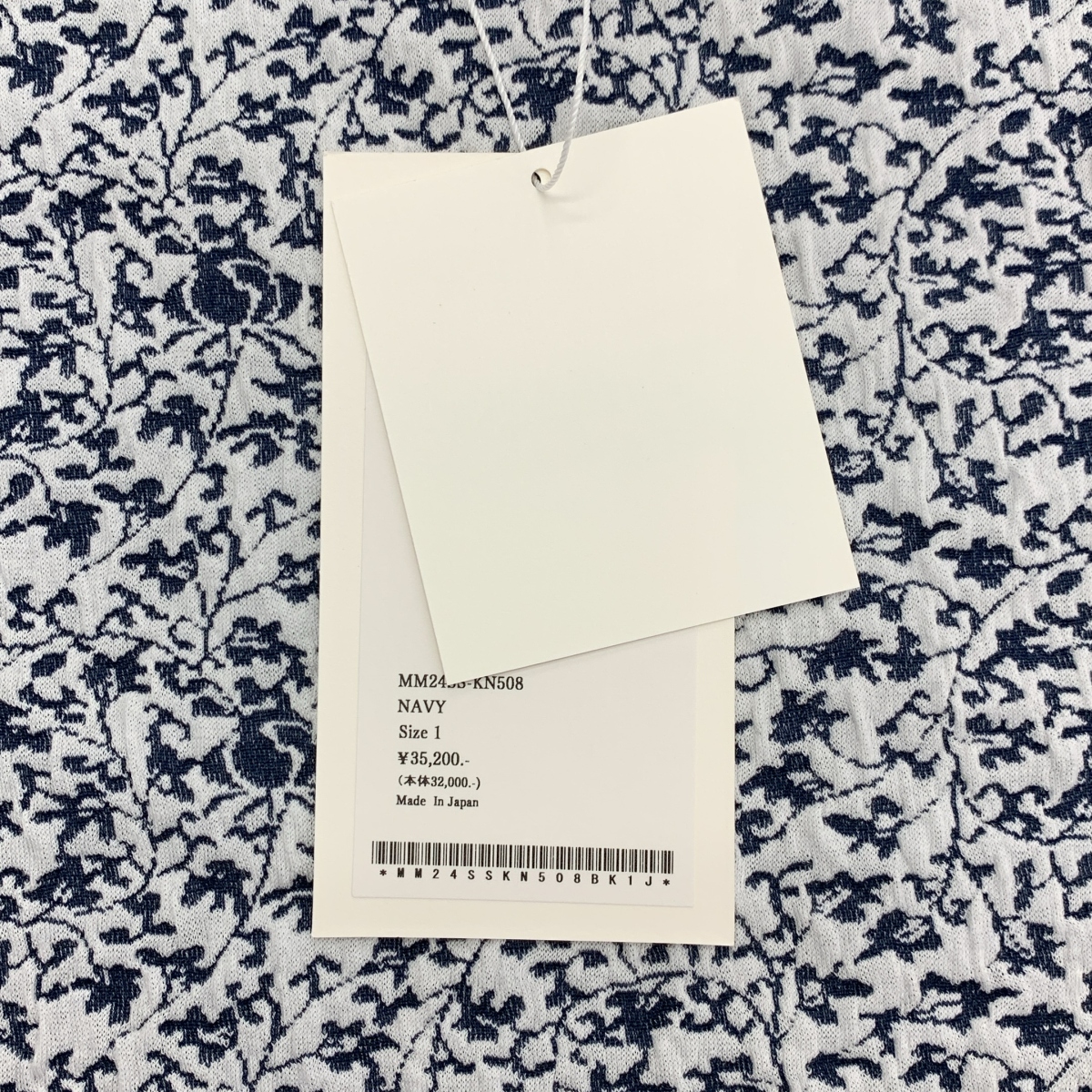 Mame Kurogouchi / マメクロゴウチ Landscape Graphic Sheer Knitted Crew Neck Top / 伊勢丹新宿別注 ジャガード クルーネック トップス