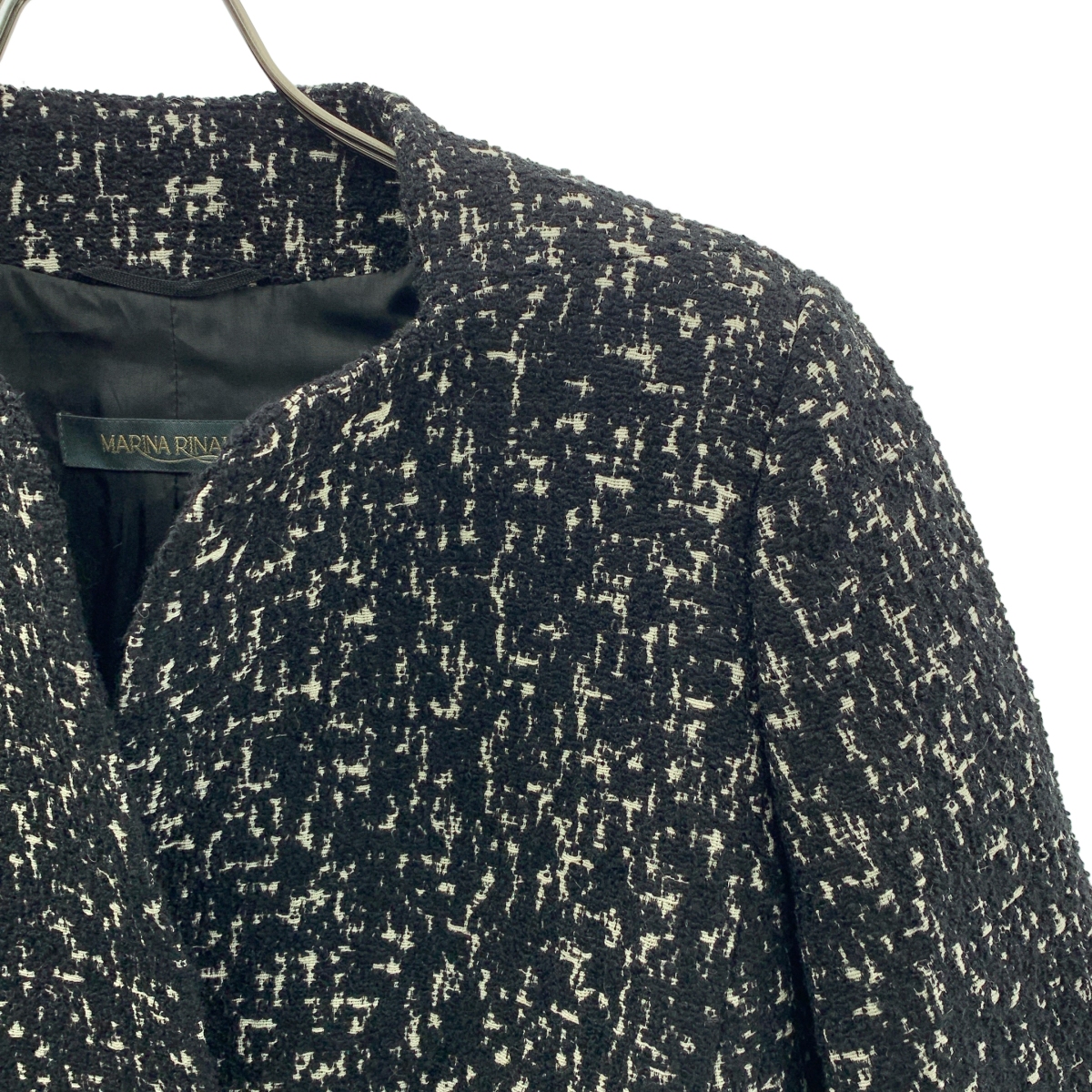 その他 ウール ツイード ノーカラー シングル ジャケット / 総裏地