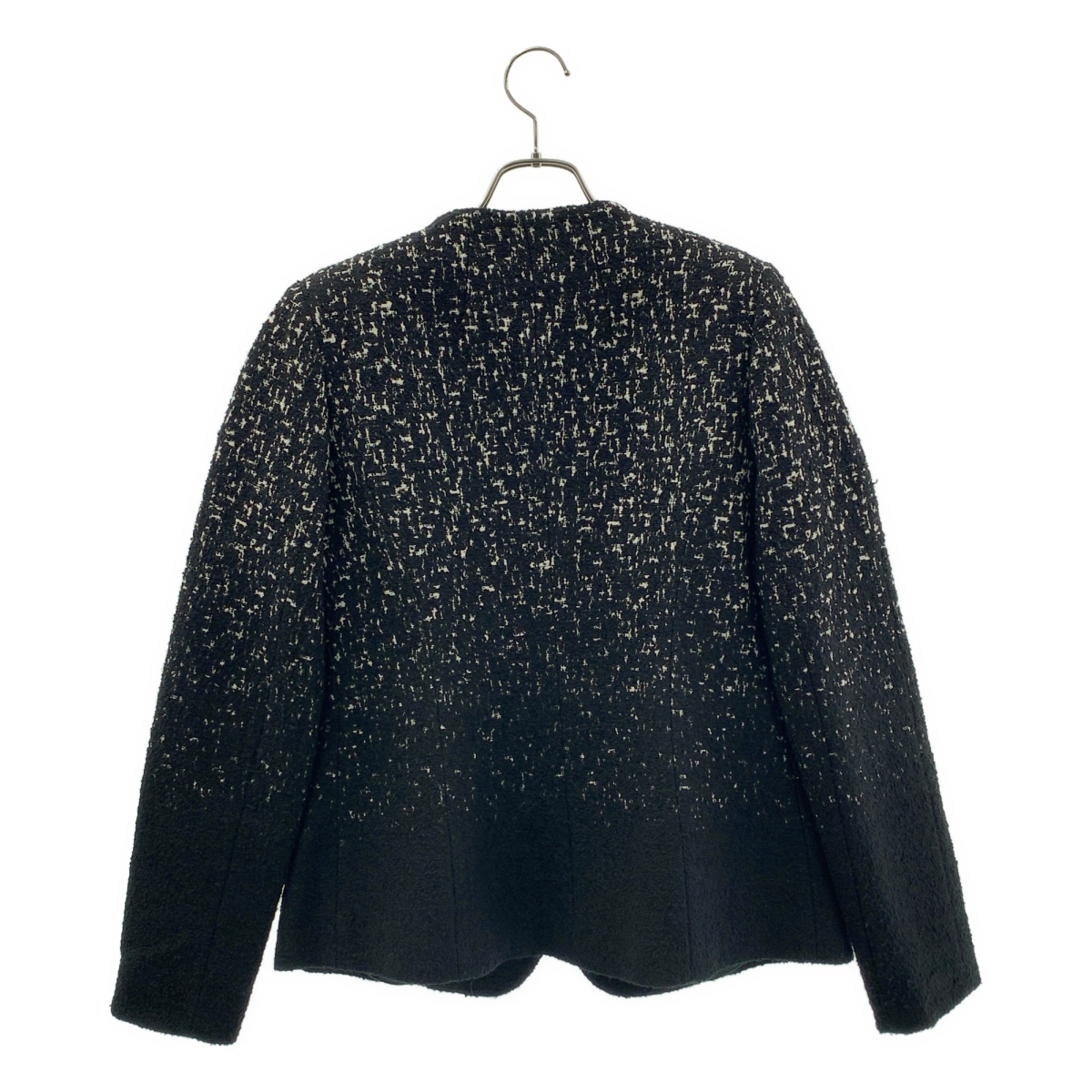 その他 ウール ツイード ノーカラー シングル ジャケット / 総裏地