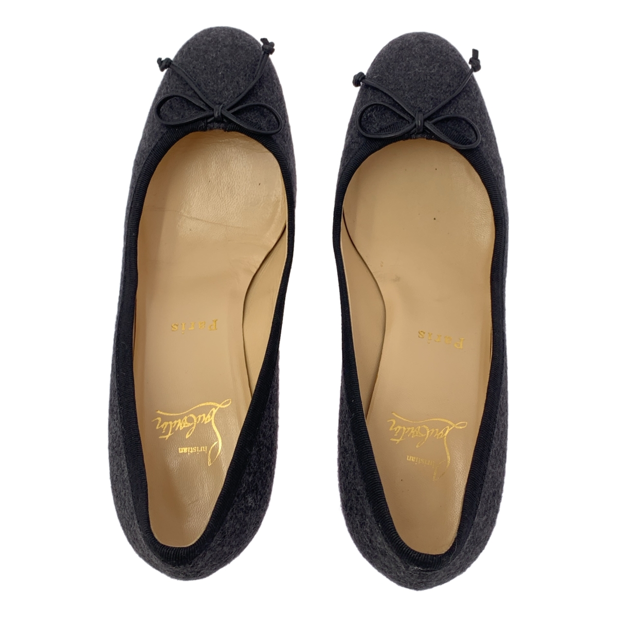 Christian Louboutin / クリスチャンルブタン MARCIA BALLA リボン バレエ ヒールパンプス