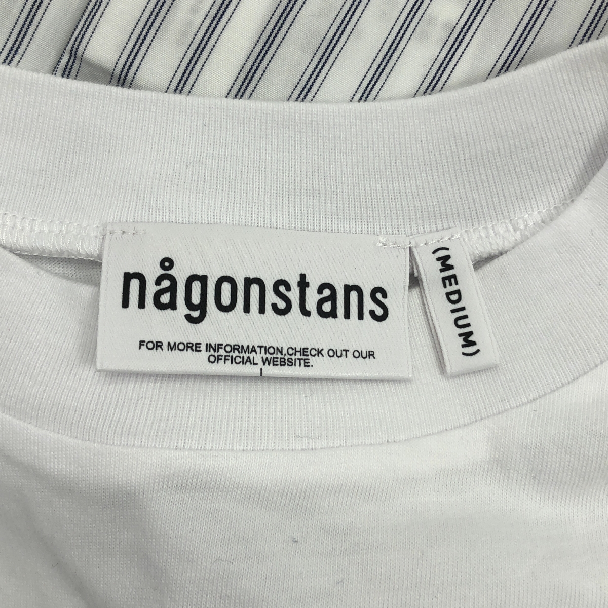 nagonstans / ナゴンスタンス shirt long-sleeves ストライプ シャツ