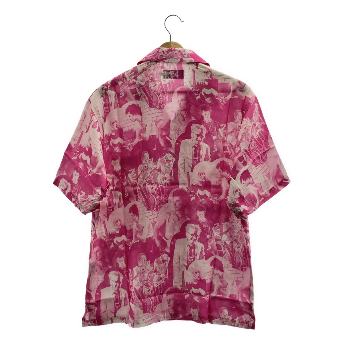 HYSTERIC GLAMOUR / ヒステリックグラマー DENNIS MORRIS / BOLLOKS ANARCHY / デニスモリス レーヨン 総柄 オープンカラーシャツ