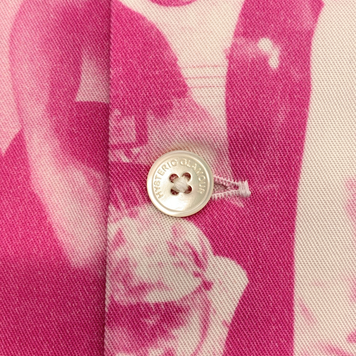 HYSTERIC GLAMOUR / ヒステリックグラマー DENNIS MORRIS / BOLLOKS ANARCHY / デニスモリス レーヨン 総柄 オープンカラーシャツ