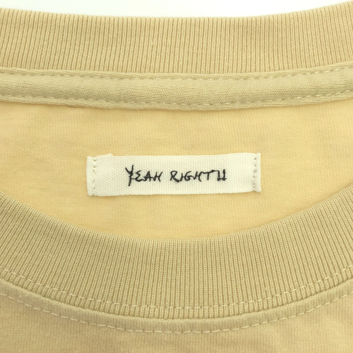 YEAH RIGHT!! / イエーライト SWITCHING SLEEVE プリント Tシャツ