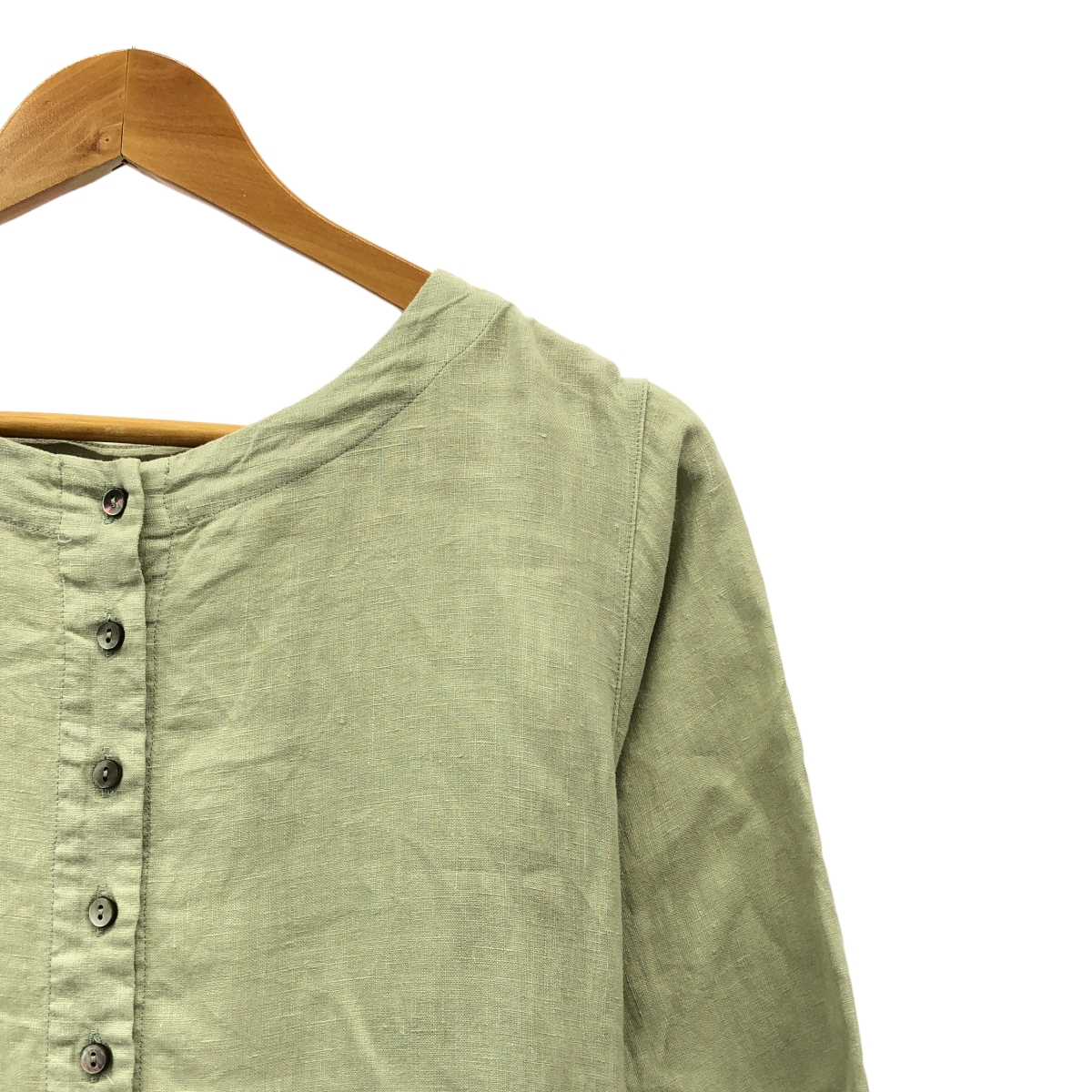 nest robe / ネストローブ リネン 重ね ギャザー ワンピース