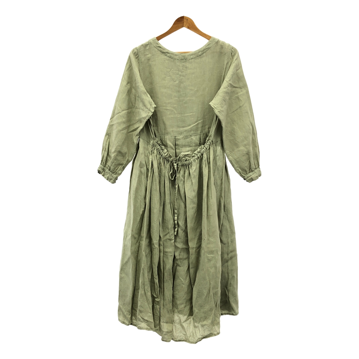 nest robe / ネストローブ リネン 重ね ギャザー ワンピース