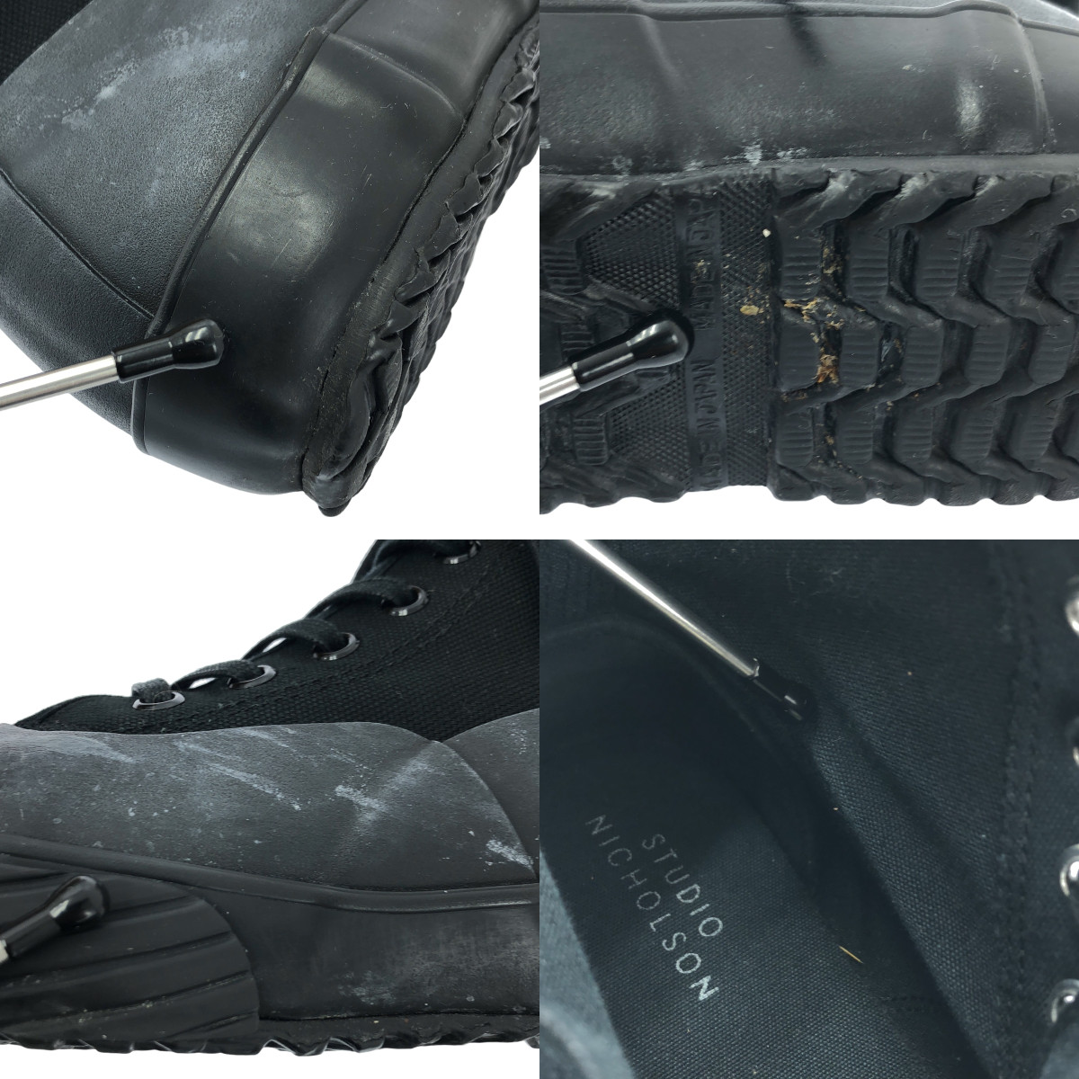Studio Nicholson / スタジオニコルソン MELTON COTTON CANVAS SHOES RAIN BOOT コットン キャンバス スニーカー