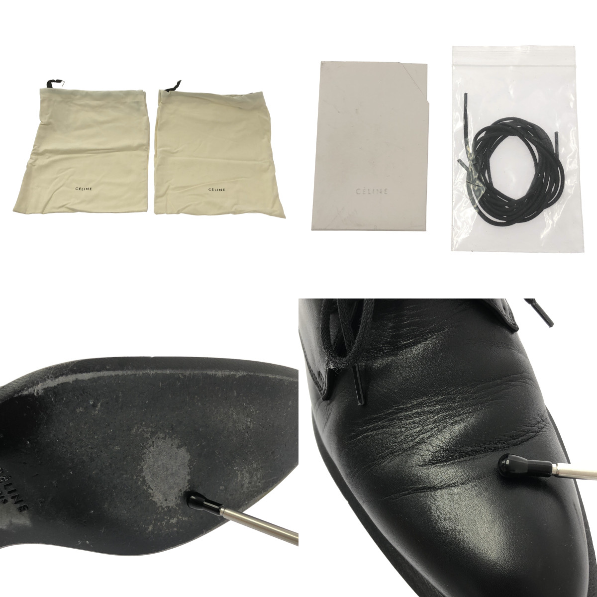 CELINE / セリーヌ Jacno Lace Up Derby Shoes / ジャクノ レースアップ ドレスシューズ 革靴