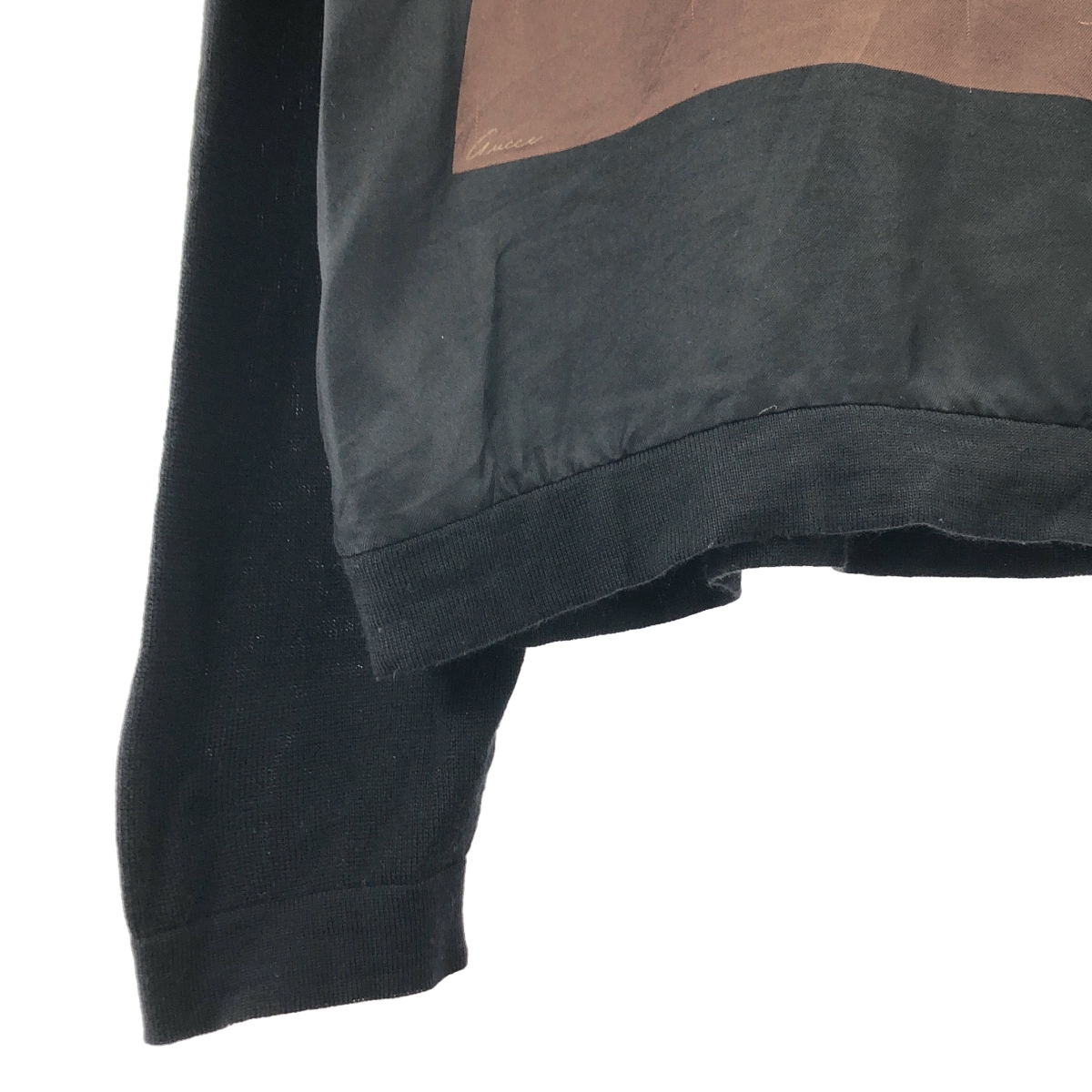 GUCCI / グッチ カシミヤ ウール 異素材 切替 タートルネック ニット セーター