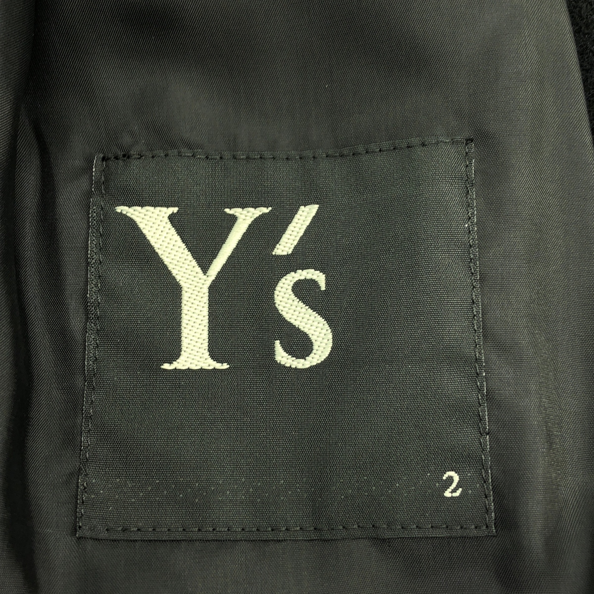 Y's / ワイズヨウジヤマモト ウール オーバーシルエット ショート コート / 総裏地