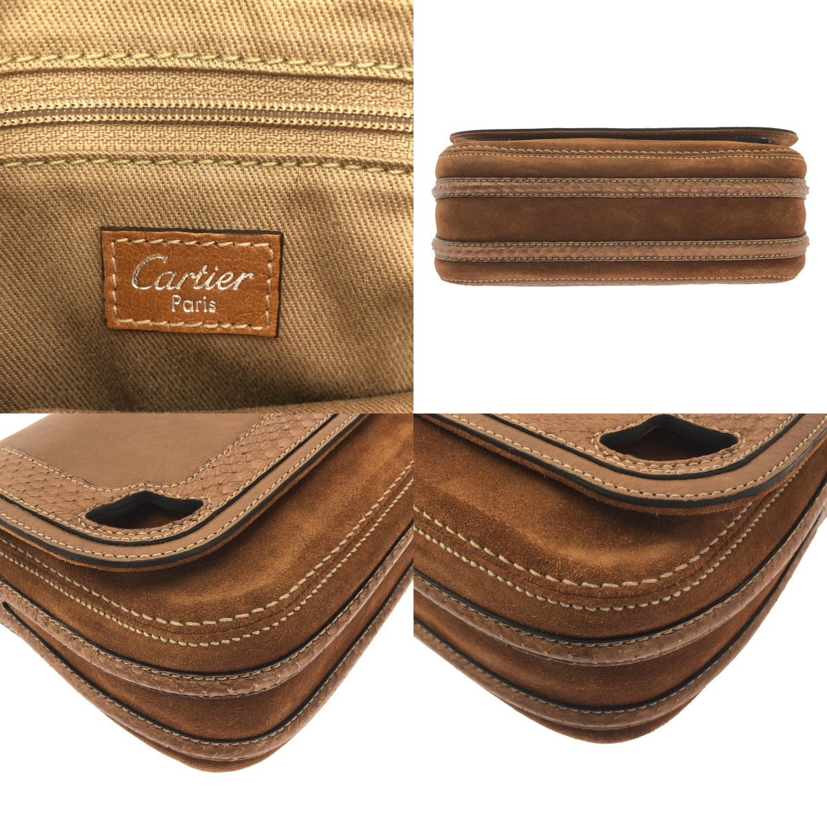 Cartier / カルティエ スエード マルチェロ ドゥ カルティエ サドルバッグ