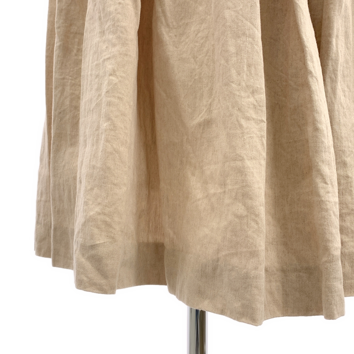 YAECA WRITE / ヤエカライト S/CHERRYE BLOSSOMS リネン コットン タック スカート