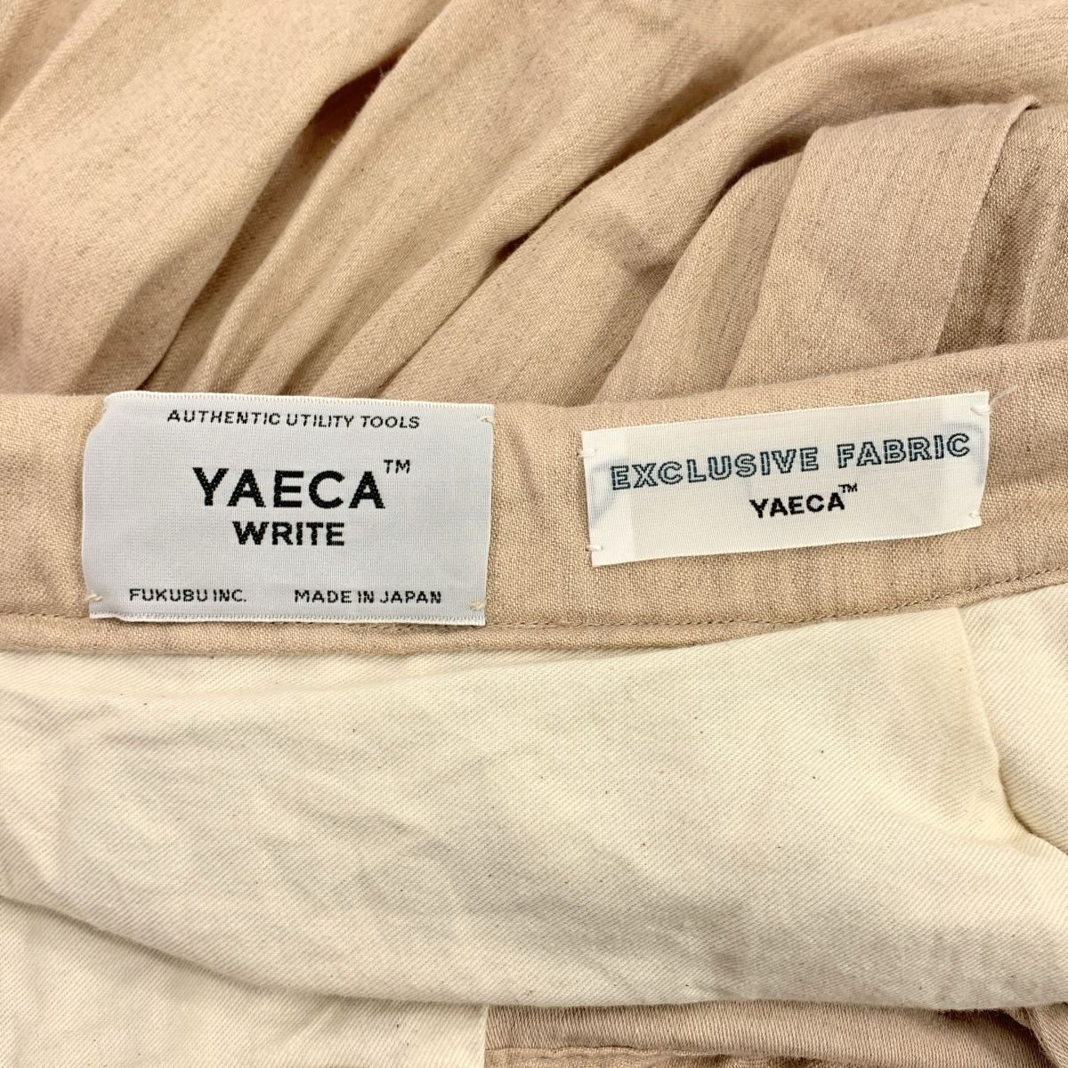 YAECA WRITE / ヤエカライト S/CHERRYE BLOSSOMS リネン コットン タック スカート