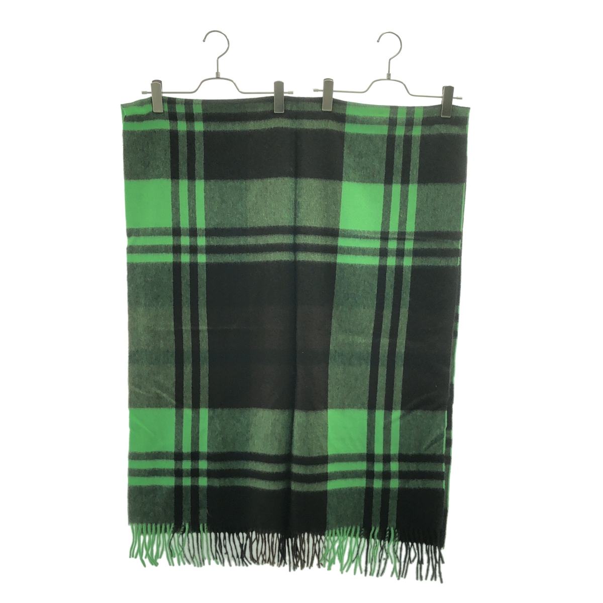 JOSHUA ELLIS / ジョシュアエリス カシミヤ チェック フリンジ マフラー