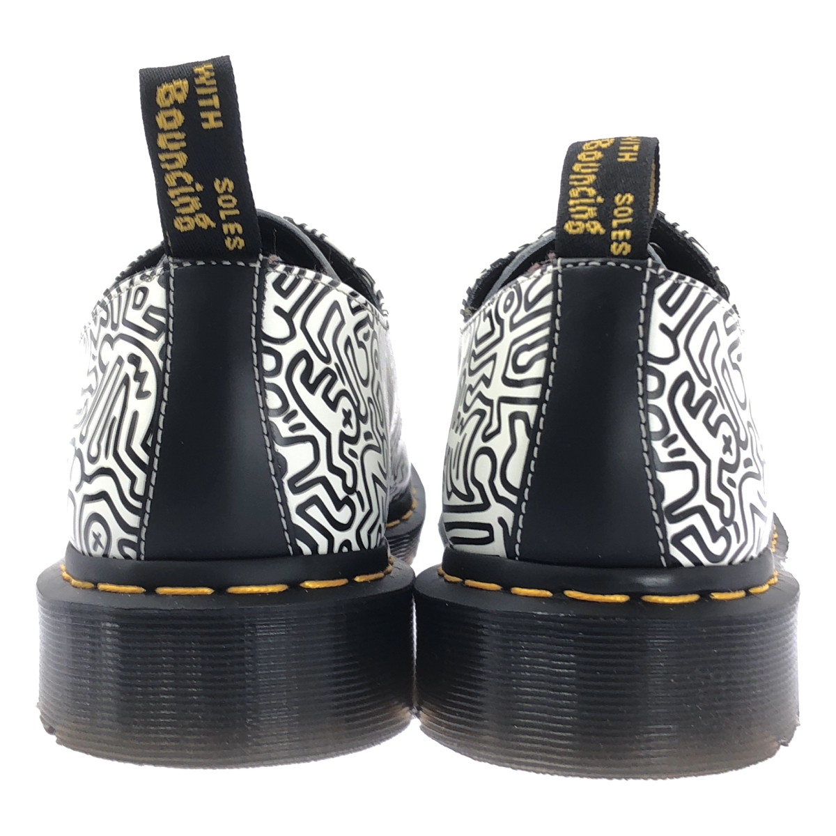 Dr.Martens / ドクターマーチン × KEITH HARING / キース・ヘリング 1461 KH FIG / 総柄 レザー シューズ