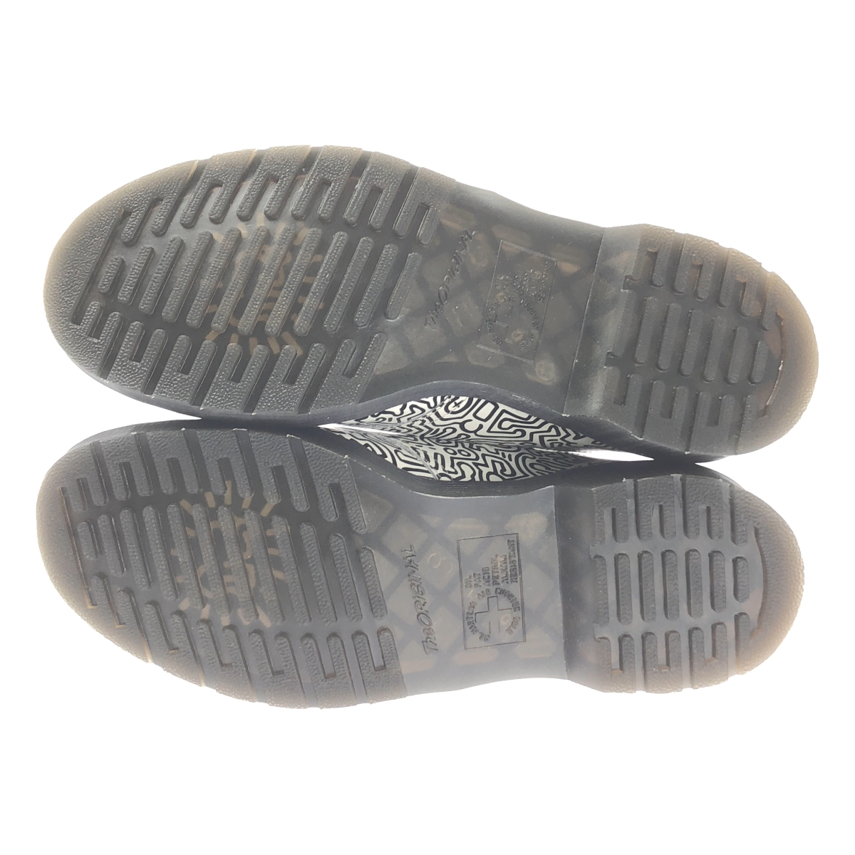 Dr.Martens / ドクターマーチン × KEITH HARING / キース・ヘリング 1461 KH FIG / 総柄 レザー シューズ