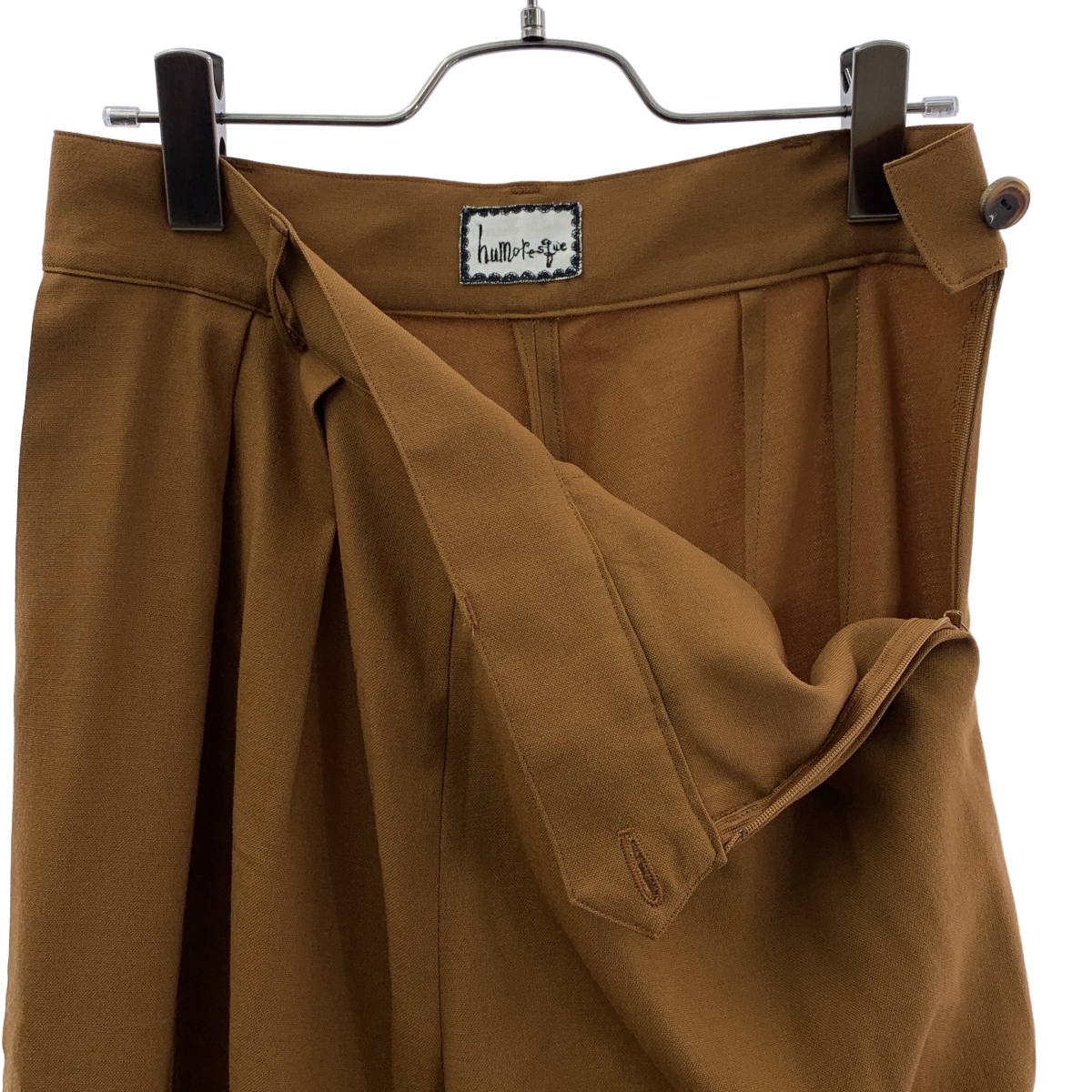 humoresque / ユーモレスク wide pants ウール ストレッチ 2タック ワイド パンツ