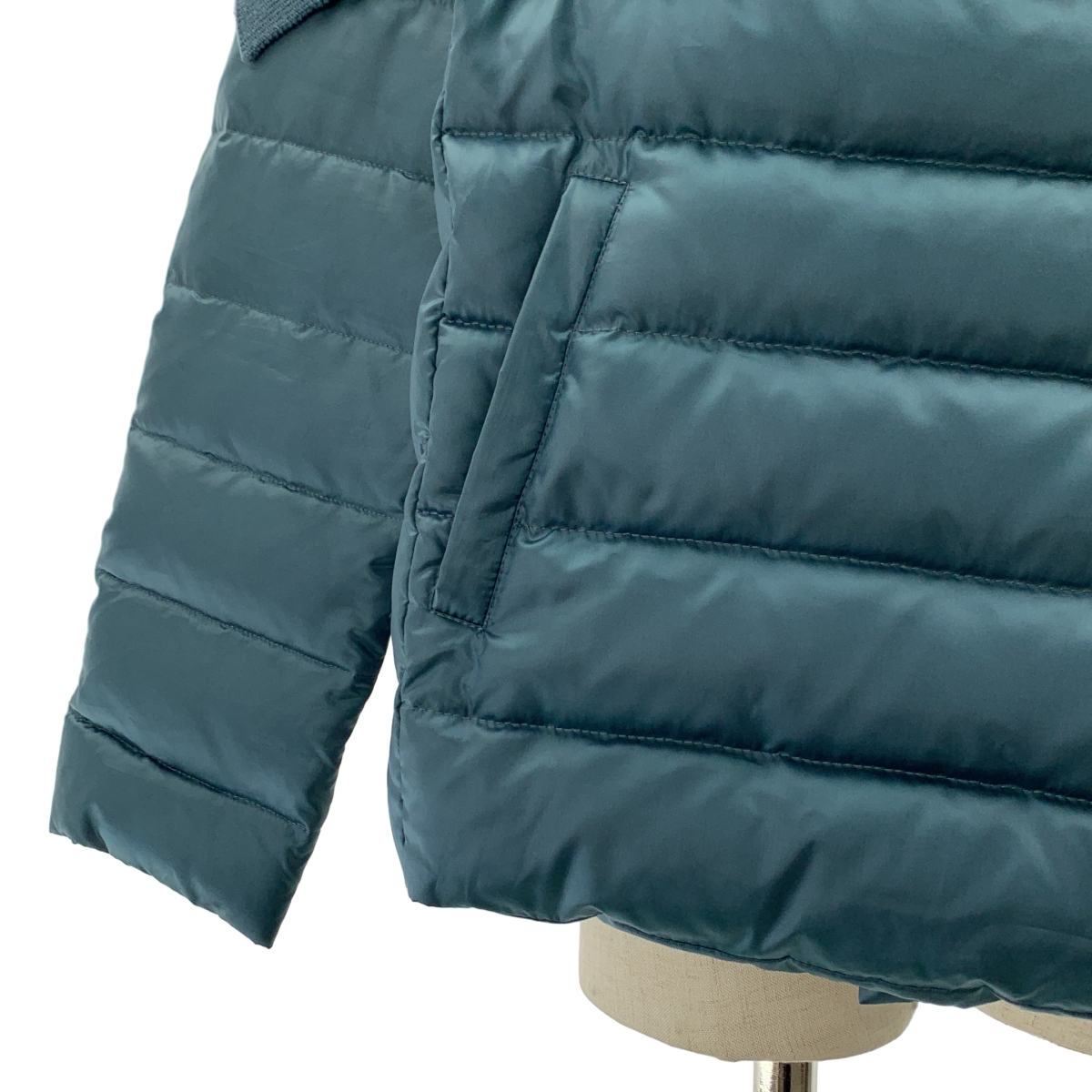 ISSEY MIYAKE / イッセイミヤケ リブニット切替 ダウン ジャケット