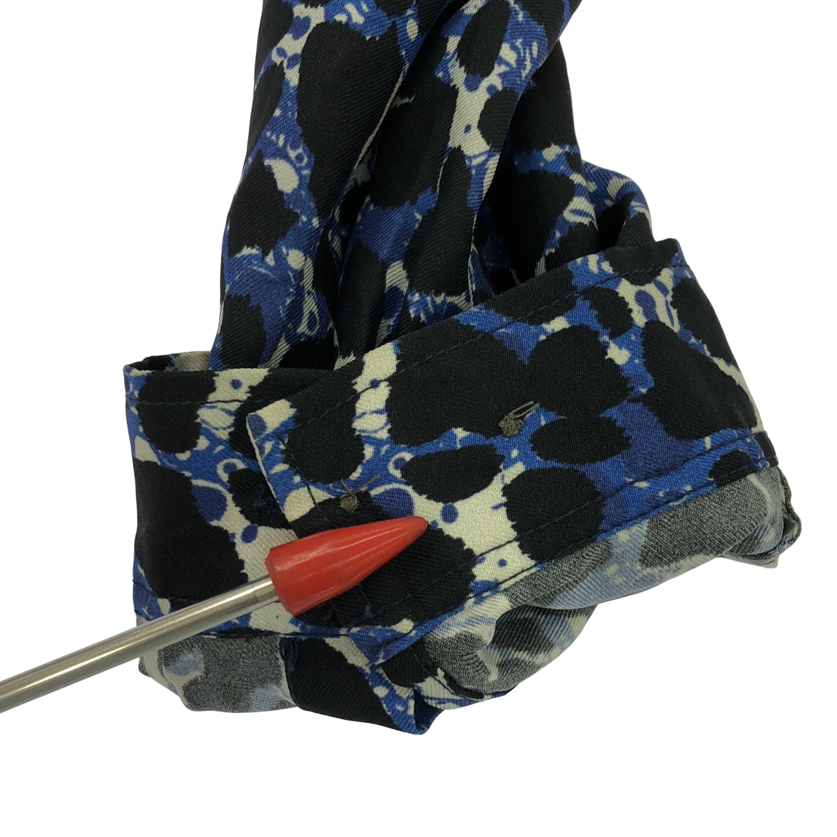 BANANATIME / バナナタイム silk 100% / シルク 総柄 バンドカラー ドレス ワンピース