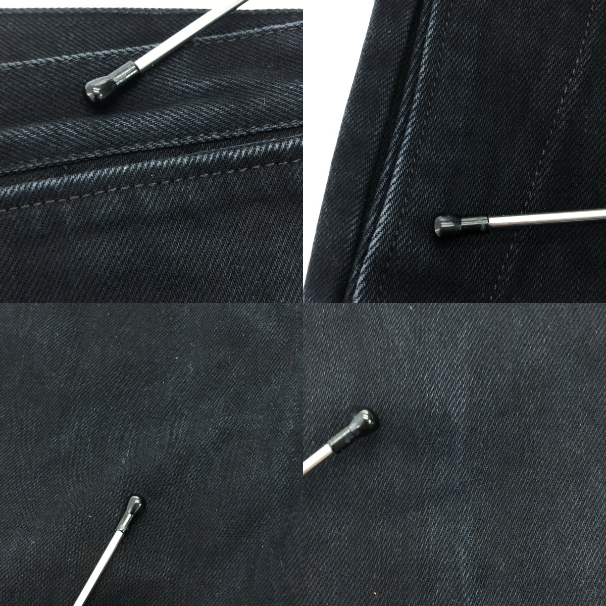 ​TUKI / ツキ 0032 TYPE3 セーラー ワイド ブラックデニムパンツ