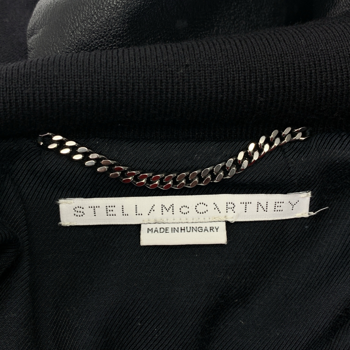 STELLA McCARTNEY / ステラマッカートニー フローラル柄 ジャガード フェイクレザー切替 MA-1 ボンバージャケット