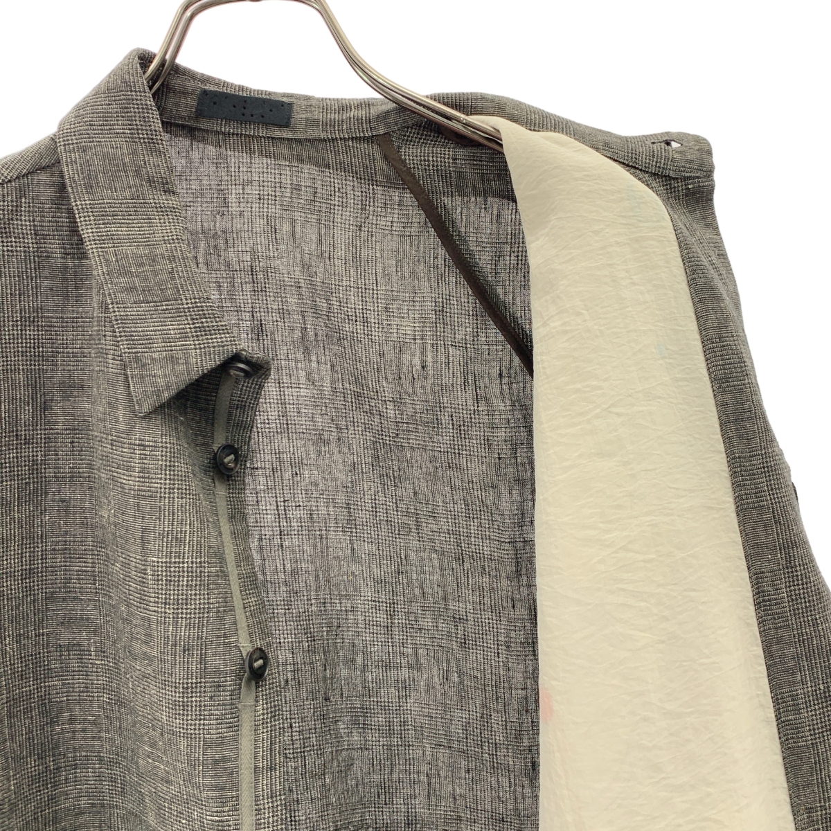 DEVOA / デヴォア リネン グレンチェック シャツ