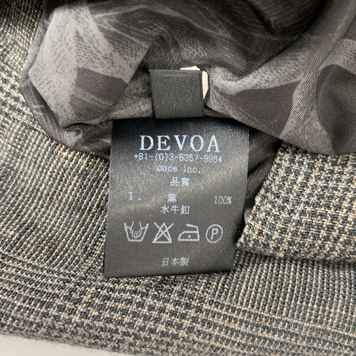 DEVOA / デヴォア リネン グレンチェック シャツ