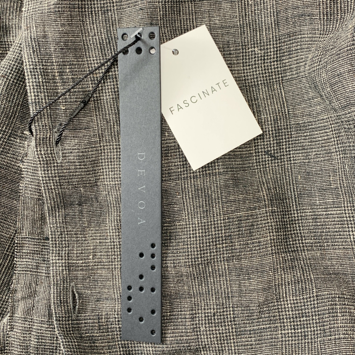 DEVOA / デヴォア リネン グレンチェック シャツ