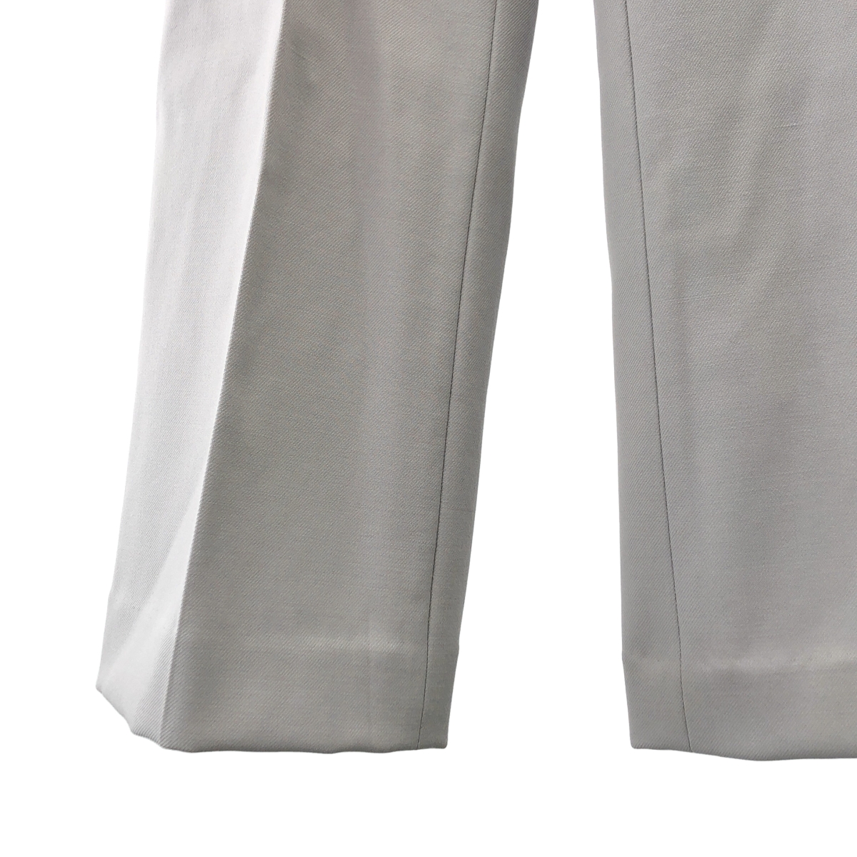 Mame Kurogouchi / マメクロゴウチ サイドジップ ハイウエストセンター クリース ウール パンツ