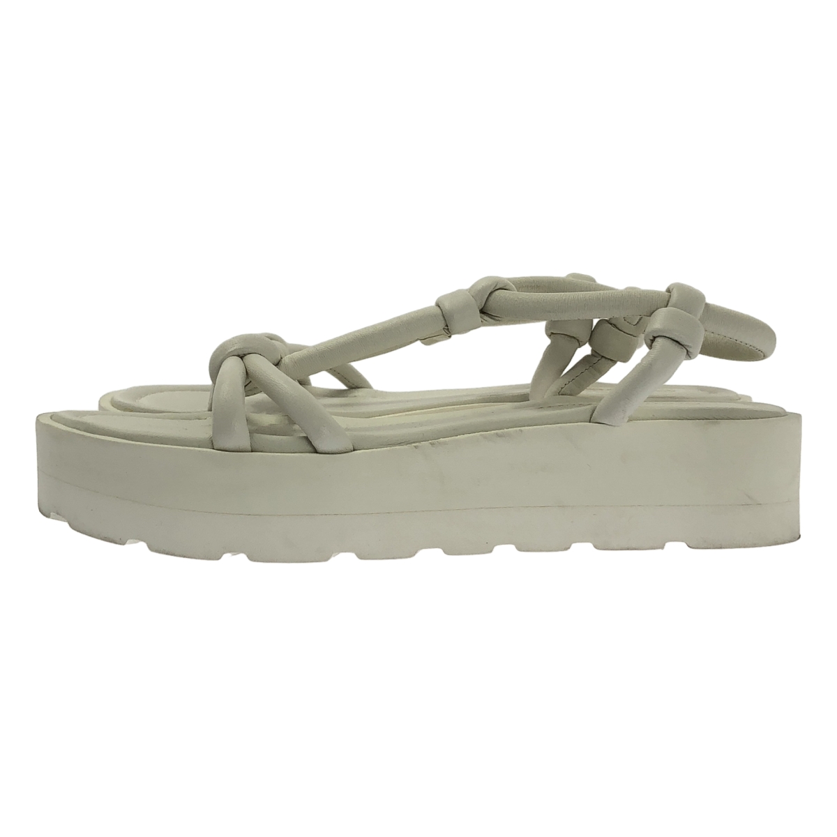 Gianvito Rossi / ジャンヴィトロッシ MARINE / レザー プラットフォーム サンダル