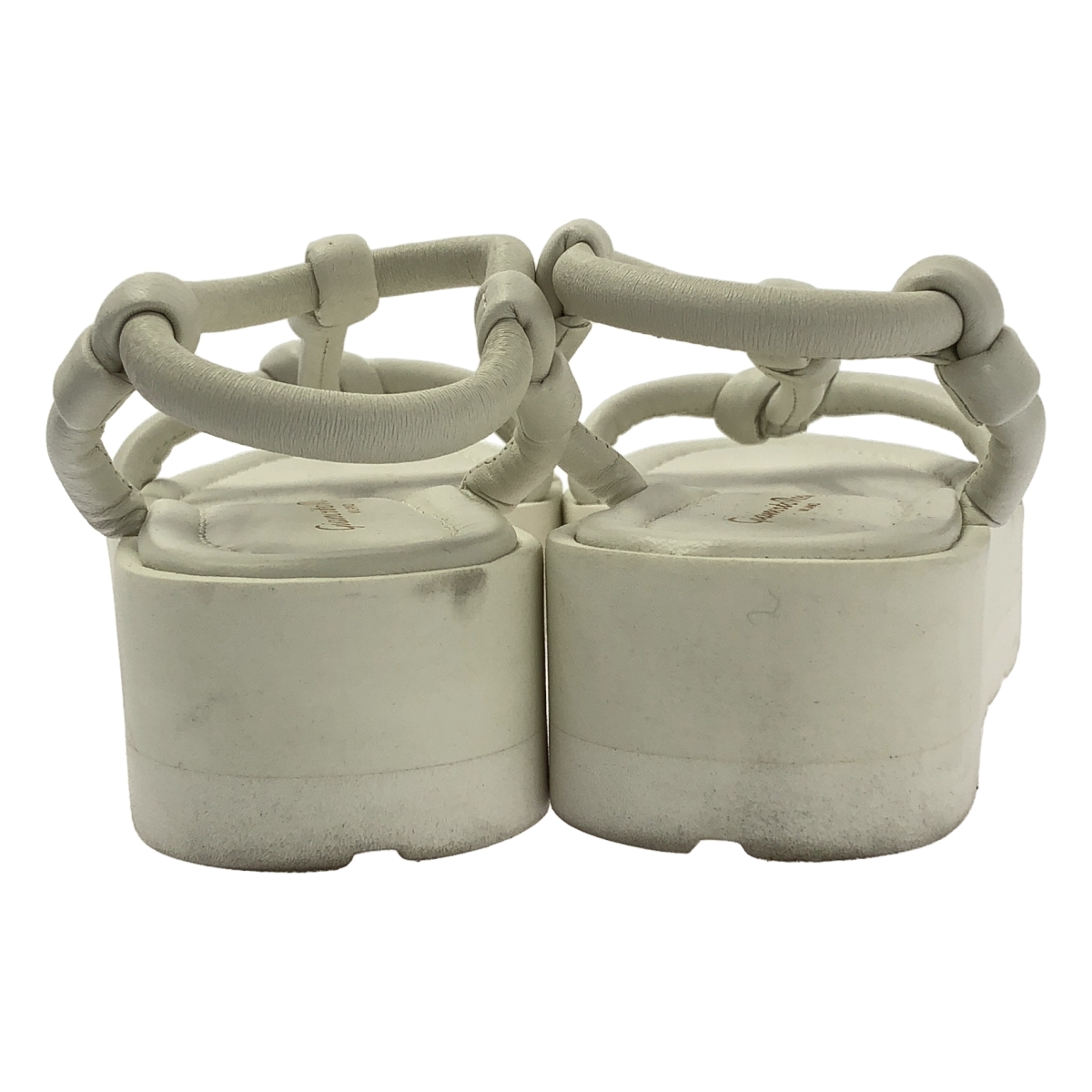 Gianvito Rossi / ジャンヴィトロッシ MARINE / レザー プラットフォーム サンダル