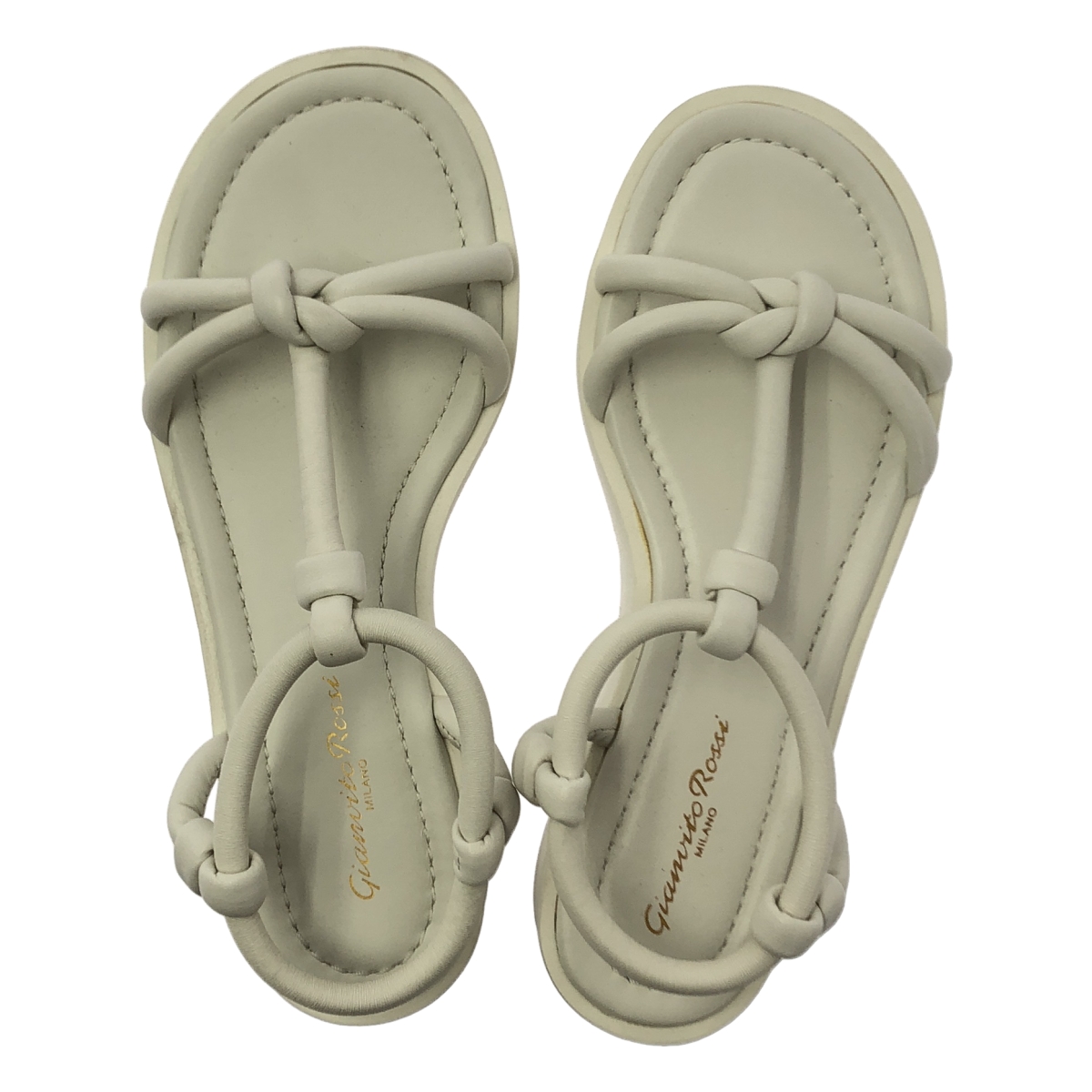 Gianvito Rossi / ジャンヴィトロッシ MARINE / レザー プラットフォーム サンダル