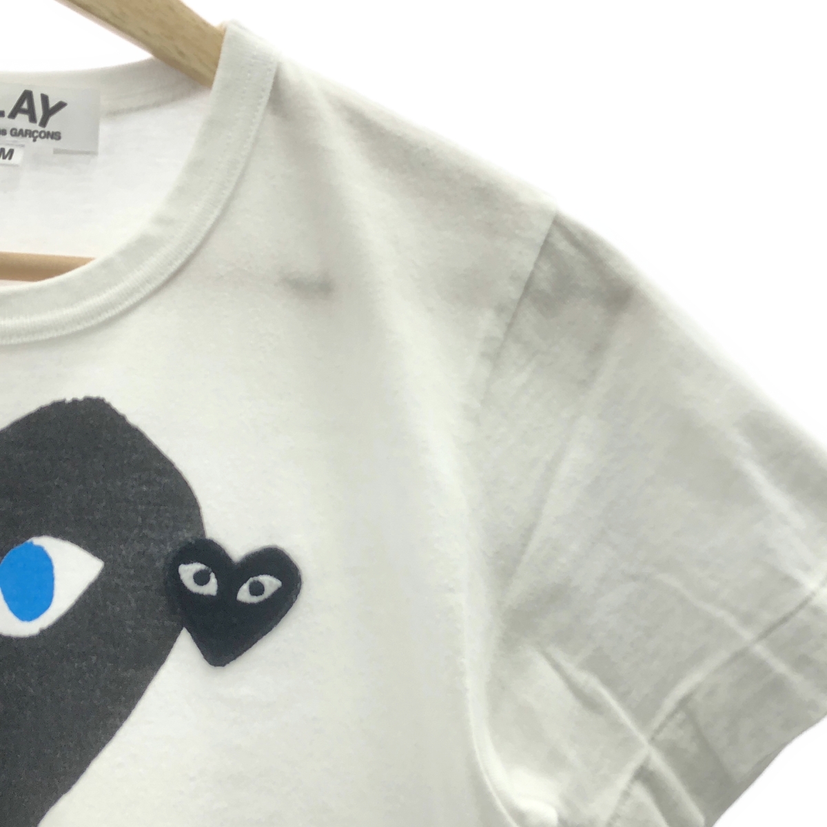 PLAY COMME des GARCONS / プレイコムデギャルソン コットン ハートワッペン プリント クルーネック カットソー