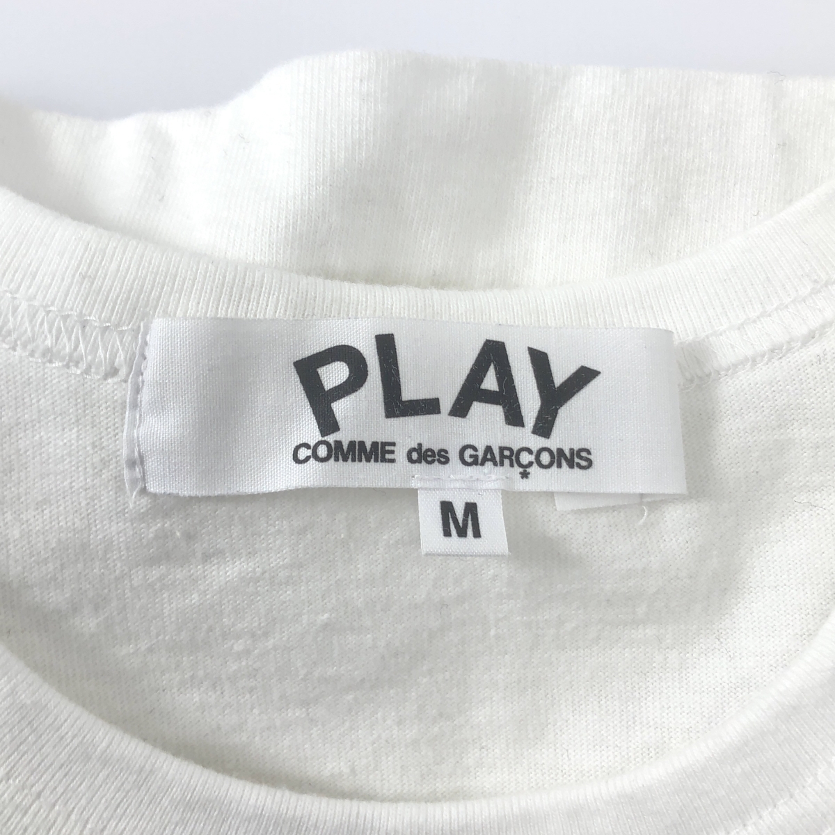PLAY COMME des GARCONS / プレイコムデギャルソン コットン ハートワッペン プリント クルーネック カットソー