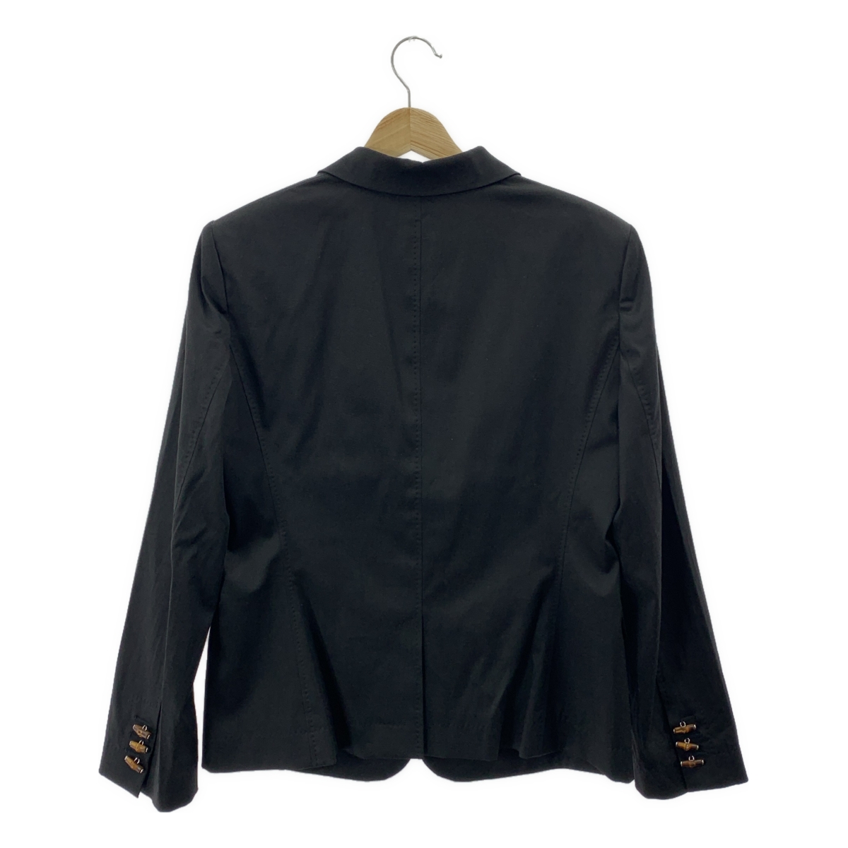 GUCCI / グッチ セットアップ / バンブーロゴボタン 1B テーラードジャケット GGロゴ総裏地 / ロゴジップ スリット スカート