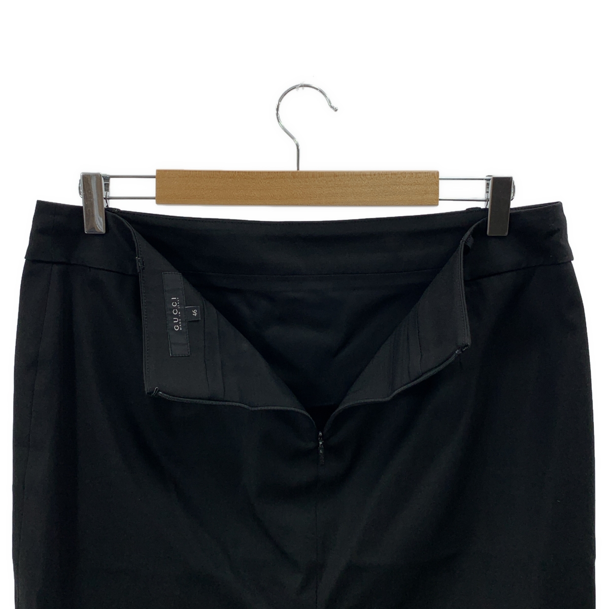 GUCCI / グッチ セットアップ / バンブーロゴボタン 1B テーラードジャケット GGロゴ総裏地 / ロゴジップ スリット スカート