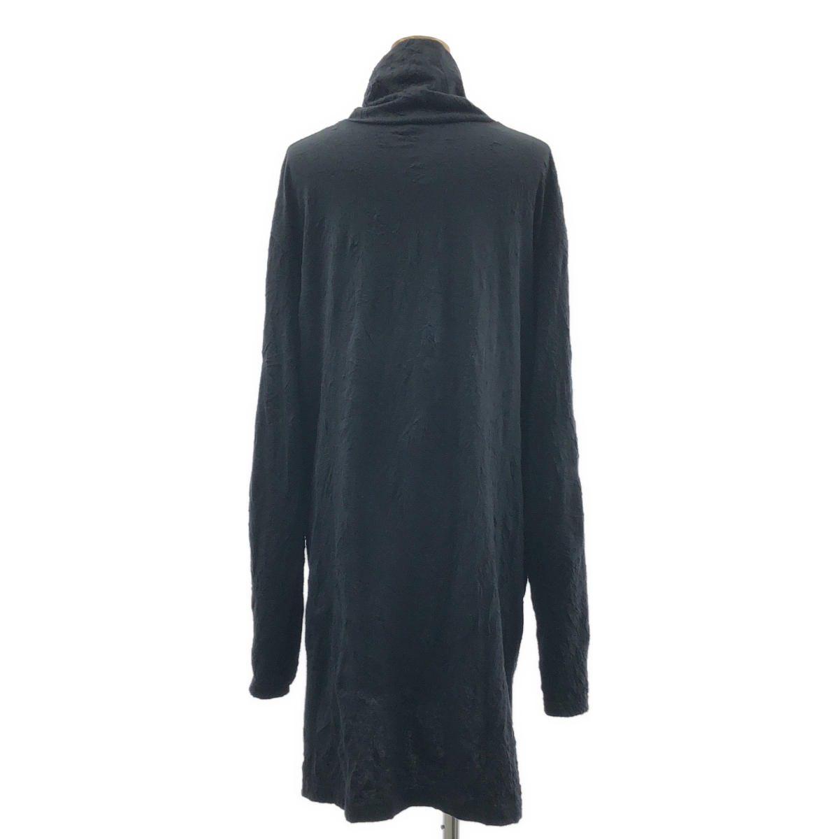 Ground Y / グラウンドワイ Button opened dig / ワッシャー ハイネック スリット ロングプルオーバー