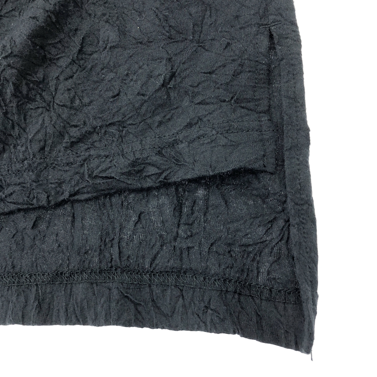 Ground Y / グラウンドワイ Button opened dig / ワッシャー ハイネック スリット ロングプルオーバー