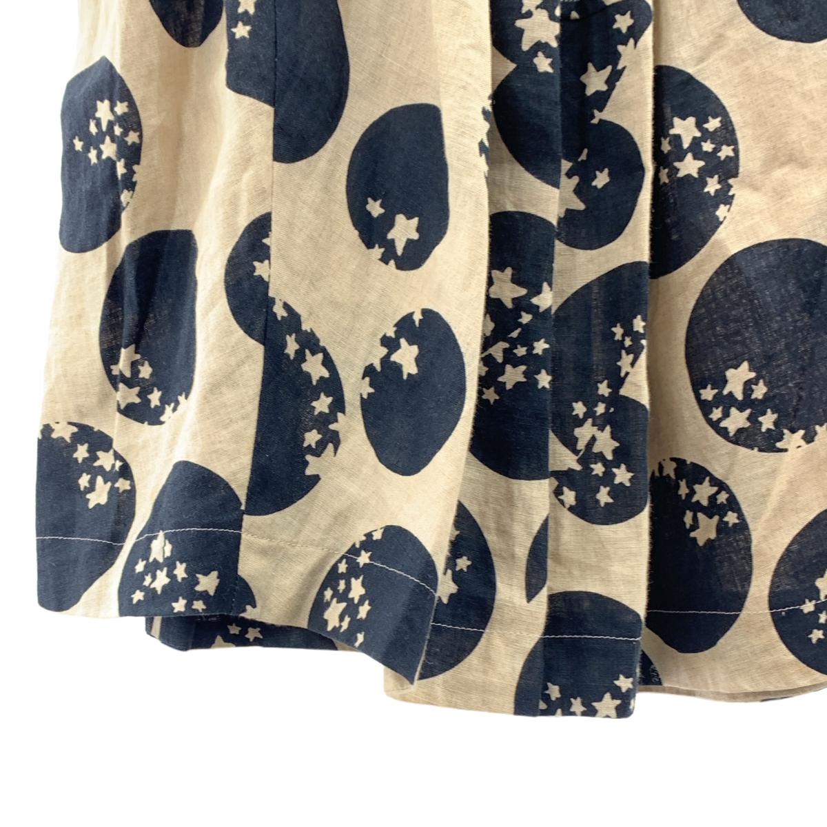 COMME des GARCONS COMME des GARCONS / コムコム 総柄 パッチ ドローストリング ギャザー ボリューム スカート