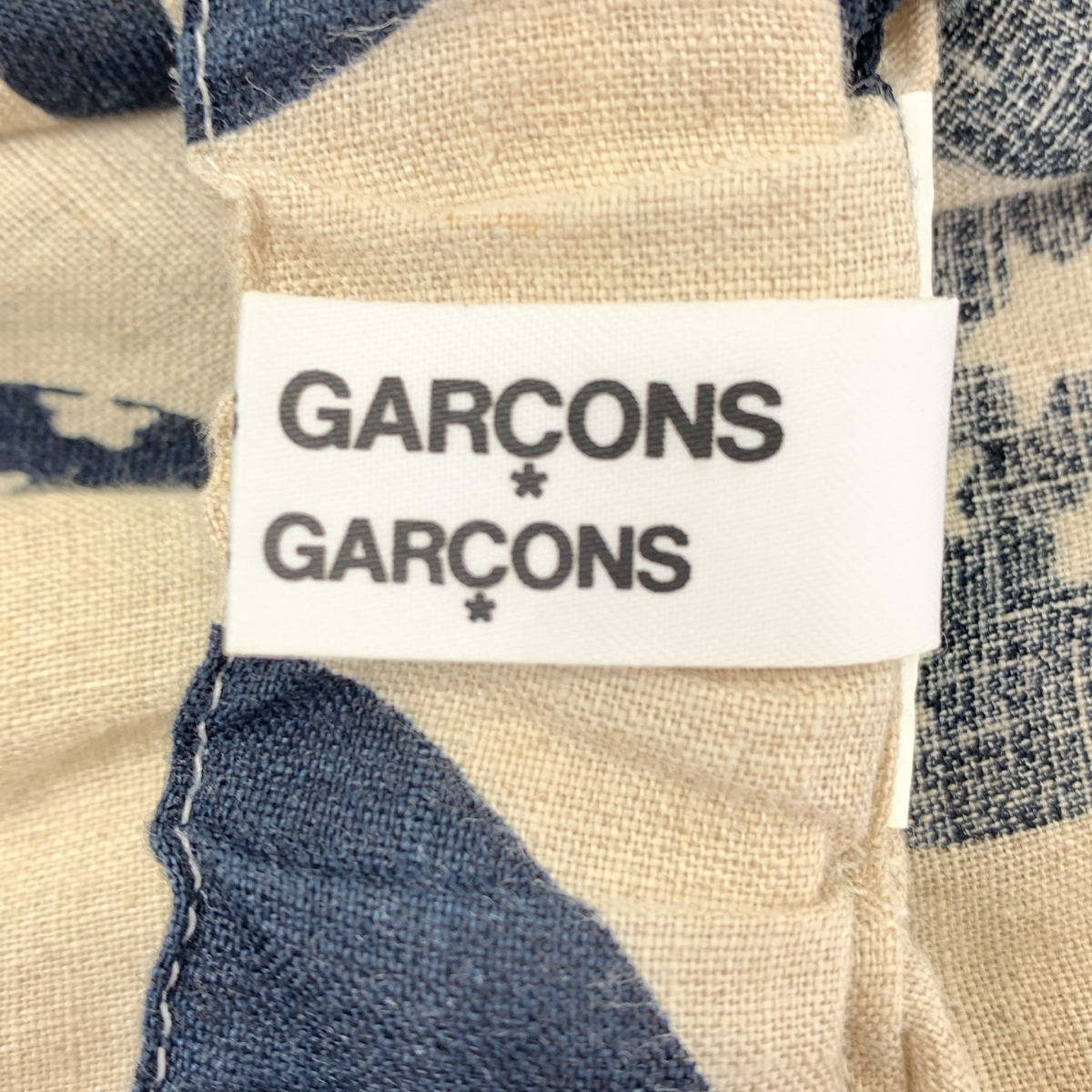 COMME des GARCONS COMME des GARCONS / コムコム 総柄 パッチ ドローストリング ギャザー ボリューム スカート