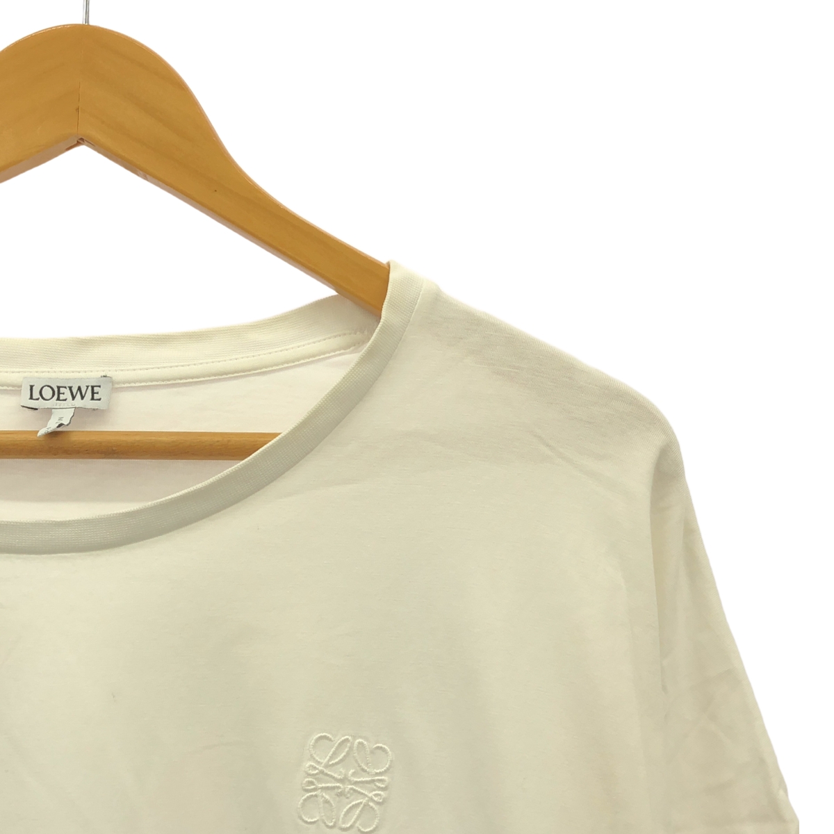 LOEWE / ロエベ コットン ロゴ 刺しゅう ワイド Tシャツ