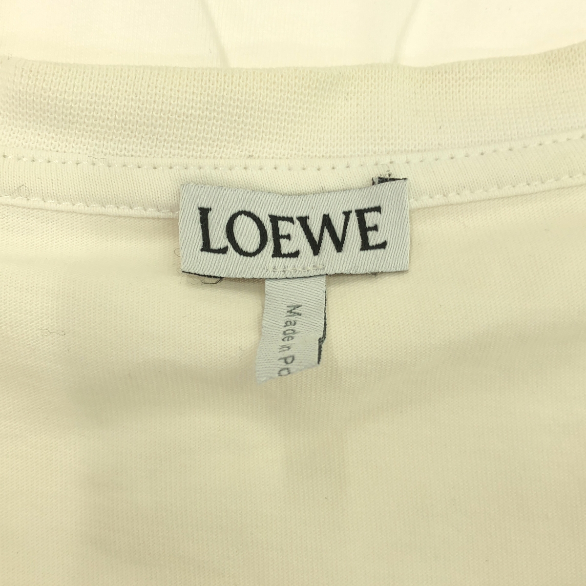 LOEWE / ロエベ コットン ロゴ 刺しゅう ワイド Tシャツ